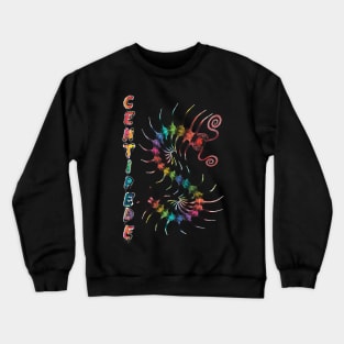 RAINBOW Centipede with Spray Paint Crewneck Sweatshirt